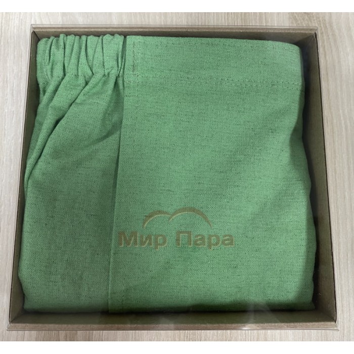 Килт мужской 140х65 см (40% лен, 60% хлопок) светло-зеленый